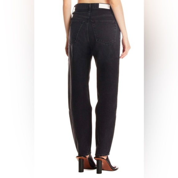 Re/Done Pixie Jeans in Black - Picture 2 of 8